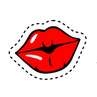💋 môi, hôn, đỏ, miệng, mỹ phẩm, vẻ đẹp telegram sticker
