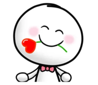 🌹 Cartone animato, Carino, Cuore, Amore, Personaggio telegram sticker