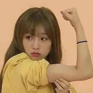 💘 bras, femme, muscle, biceps, flexion, fort telegram sticker
