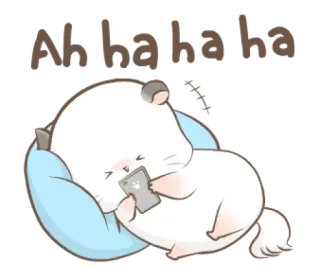 😂 Ah ha ha ha criceto, carino, animale, cartone animato telegram sticker