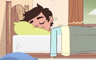 😴 sleeping, bed, cartoon, pillow telegram sticker