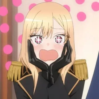 😍 Marin Kitagawa My Dress-Up Darling Anime, Ragazza, Marin Kitagawa, My Dress-Up Darling, Espressione telegram sticker