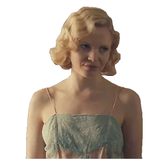 😏 mulher, cabelo loiro, retrato, vestido, pessoa, feminino telegram sticker