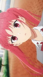 ♥ anime, character, pink hair, girl, manga telegram sticker