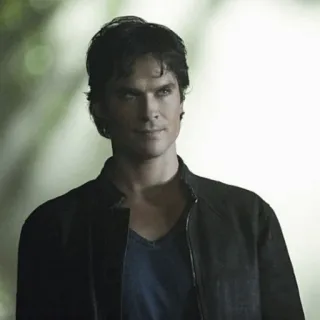🖤 Damon Salvatore The Vampire Diaries vampir, acara TV, supranatural, drama, fantasi telegram sticker