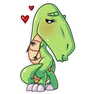 😘 tartaruga, fofo, desenho animado, animal, adesivo telegram sticker