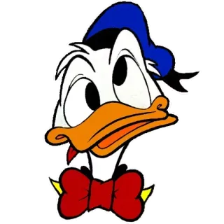 🤪 Donald Duck cartoni animati, Paperino, Disney, personaggio, animale whatsapp sticker