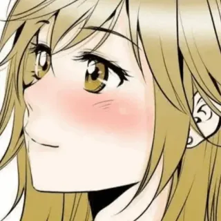 🍘 アニメ, 女の子, ポートレート, イラスト, 漫画, ドローイング telegram sticker