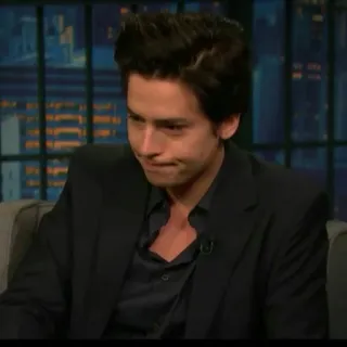 🕐 Cole Sprouse ator, celebridade, retrato, homem, entretenimento telegram sticker