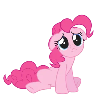 😢 Pinkie Pie My Little Pony Пинки Пай, My Little Pony, мультфильм, пони, грустный, плачет telegram sticker