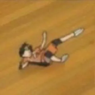 🌟 anime, boy, falling, haikyuu telegram sticker