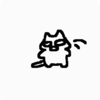🤯 cat, drawing, sticker, animal telegram sticker