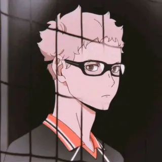 🍤 Kei Tsukishima Haikyuu!! Anime, Bola voli, Haikyuu, Kei Tsukishima, Manga telegram sticker