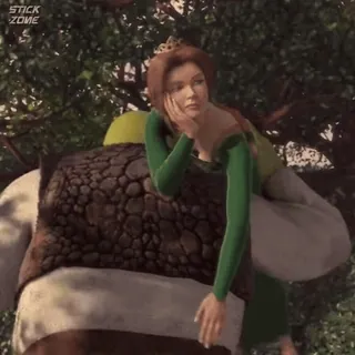 🫑 Princess Fiona Shrek princesse, ogre, animé, film, dessin animé telegram sticker