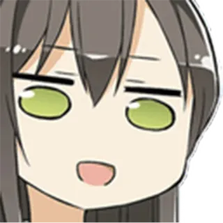 😑 アニメ, マンガ, 漫画, 表情, 顔, キャラクター whatsapp sticker