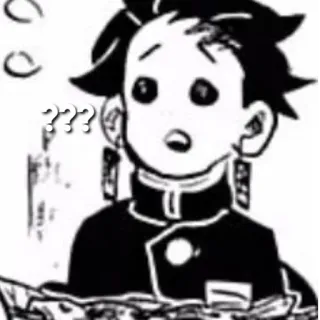 ❓ ??? Anime, Points d'interrogation, Confus, Manga, Noir et blanc, Dessin animé, Expression telegram sticker