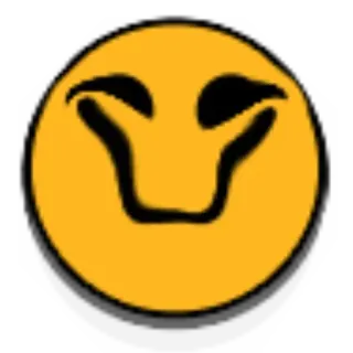 😁 Emoji, Smiley, Gesicht, Gelb, Cartoon telegram sticker