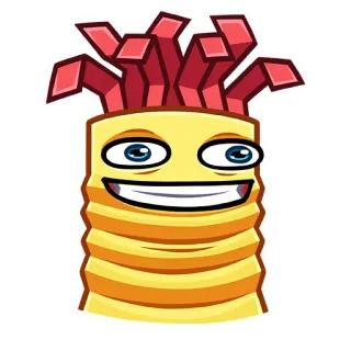 ☺️ dessin animé, visage, idiot, drôle, personnage, créature telegram sticker