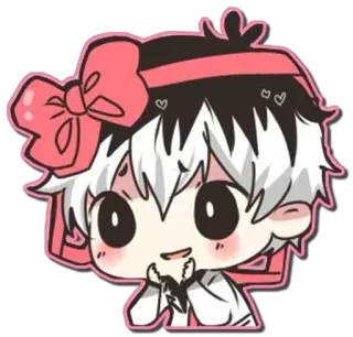 😍 anime, cute, chibi, kawaii telegram sticker