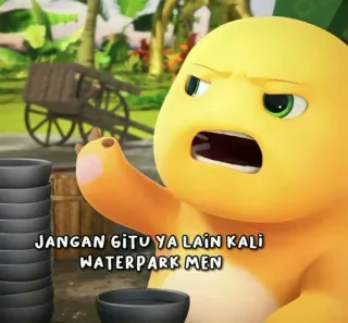 😤 JANGAN GITU YA LAIN KALI
WATERPARK MEN desenho animado, animado, personagem, expressão, indonésio telegram sticker