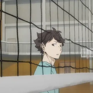 😕 Oikawa Tooru Haikyuu!! Anime, Haikyuu, Oikawa Tooru, Siatkówka, Anime sportowe, Manga telegram sticker
