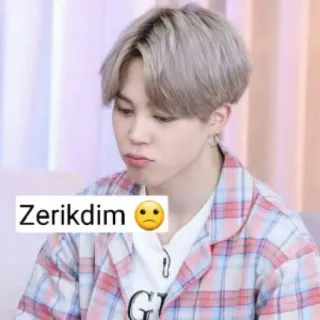 🙁 Zerikdim 🙁 sedih, ekspresi, kecewa, K-pop, orang telegram sticker