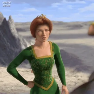 🫑 Princess Fiona Shrek princesse, fiona, shrek, dessin animé, film, animé telegram sticker