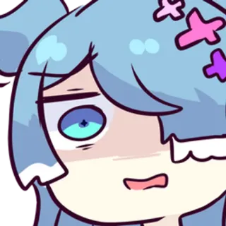 😨 anime, desenho animado, personagem, expressão telegram sticker