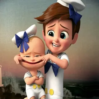 😅 Boss Baby The Boss Baby bébé, film, dessin animé, animation, frères et sœurs telegram sticker