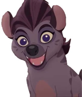😀 Jasiri The Lion Guard hyène, animal, dessin animé, personnage, amical, animé, la garde du roi lion telegram sticker