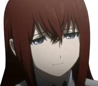 🥺 Kurisu Makise Steins;Gate Anime, Wissenschaftler, klug, Laborkittel, Kurisu telegram sticker