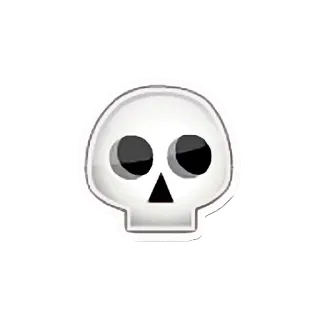 💀 caveira, morte, perigo, símbolo, esqueleto, aviso telegram sticker