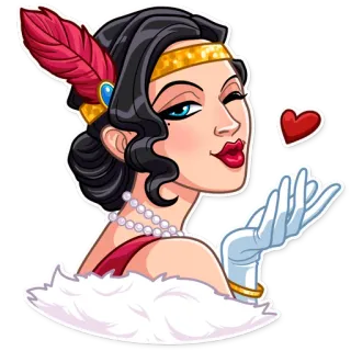 Mafia Girl whatsapp stickers