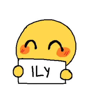❤️ ILY amor, emoji, fofo, saudável, positividade telegram sticker