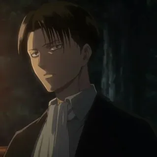 🔗 Levi Attack on Titan Anime, Levi Ackerman, Atak Tytanów, Manga, Postać, Żołnierz telegram sticker