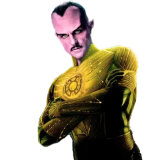 💡 Sinestro Personaje de cómic, Supervillano, DC Comics, Sinestro, Linterna Amarilla telegram sticker