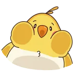 🙃 3 새, 병아리, 귀여운, 3번 telegram sticker