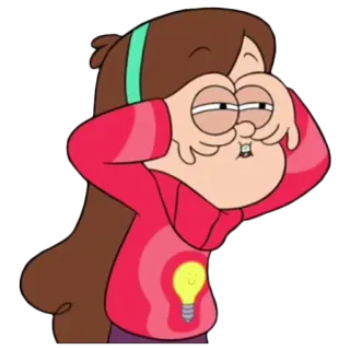 👀 Mabel Pines Gravity Falls Mabel Pines, Gravity Falls, cartoon, cute, funny, character telegram sticker