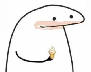 🍦 kem, nhân vật, sticker, Florkofcows telegram sticker