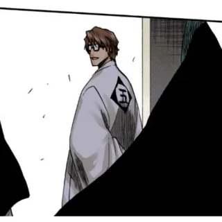 🧬 Sosuke Aizen Bleach 애니메이션, 만화, 안경, 대장, 호정13대 telegram sticker