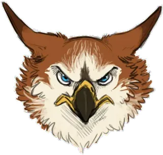 😡 owl, bird, angry, animal, eagle, nature, wildlife telegram sticker