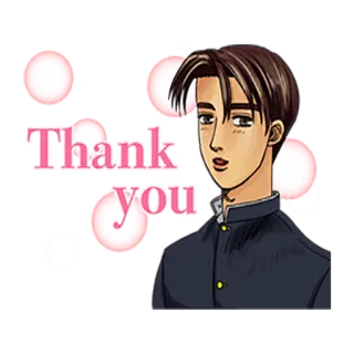 👍 Thank you Anime, Grazie, Cartone animato telegram sticker