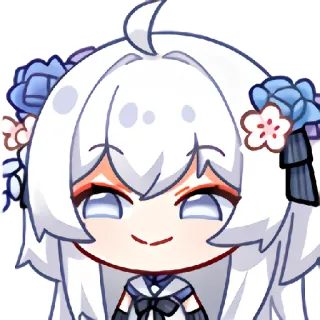 😏 Animé, Chibi, Mignon, Autocollant, Illustration, Dessin animé telegram sticker