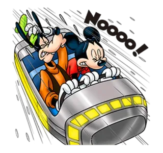😱 Mickey Mouse Disney, Mickey Mouse, Cartoni animati, Montagne russe, Pippo telegram sticker