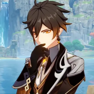 💰 Zhongli Genshin Impact zhongli, genshin impact, anime, video game, karakter, geo, rex lapis telegram sticker