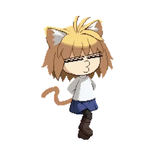😺 动漫, 猫娘, 猫, 可爱, 漫画, 卡通 telegram sticker