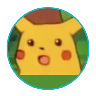 😱 Pikachu ปิกาจู, โปเกมอน, ตกใจ, ประหลาดใจ, อนิเมะ, การ์ตูน telegram sticker