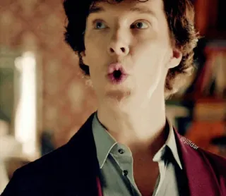 😲 Sherlock Holmes Sherlock Sherlock, Benedict Cumberbatch, actor, television, mystery telegram sticker