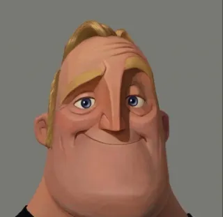 😄 Mr. Incredible The Incredibles Mr. Indestructible, Les Indestructibles, Disney, Personnage, Dessin animé whatsapp sticker