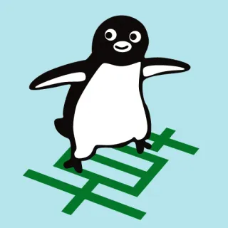 🌿 HOT pingouin, chaud, dessin animé, animal, personnage telegram sticker